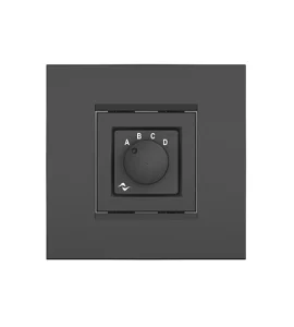 POWERSOFT WMP SELECTOR SQUARE BLACK - 4-позиц. контроллер д/удалённого управ-я усилит. Powersoft