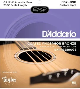 D'ADDARIO EXPPBB190GS - струны для акустической бас-гитары Taylor GS Mini