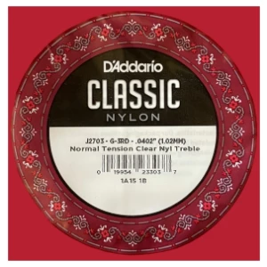 D'ADDARIO J2703 - струна 3-я для классической гитары без обмотки Артикул 454999